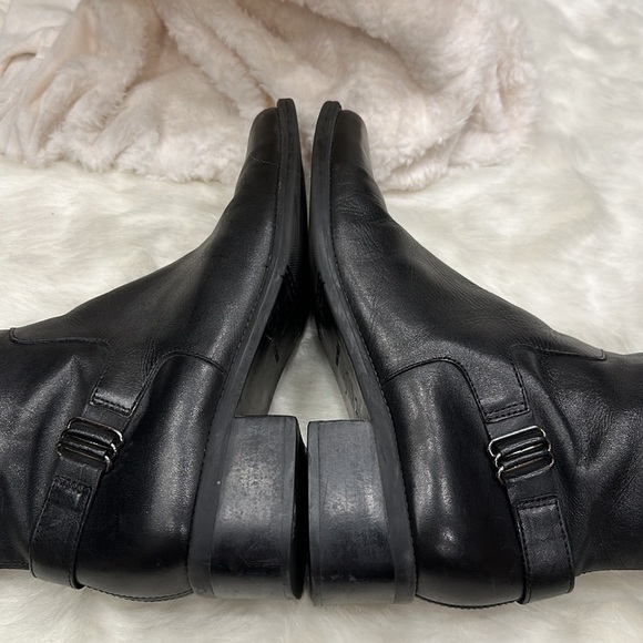 Naturalizer black leather boots size 8W - Picture 4 of 14